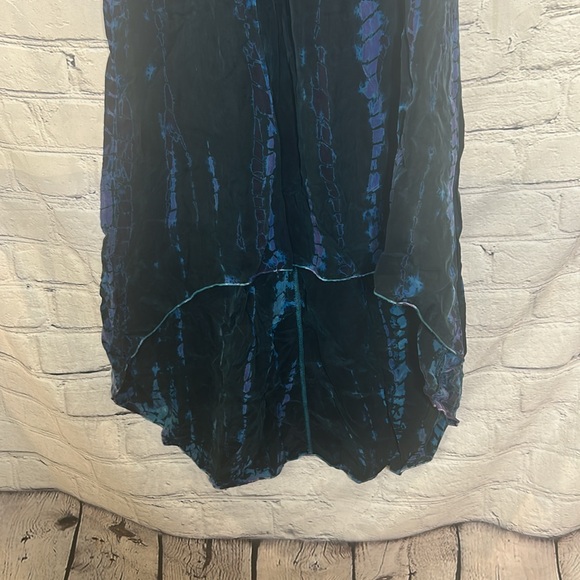 Hard Tail Forever Blue and Purple Strapless High Low Maxi Dress Size Medium - Picture 5 of 11